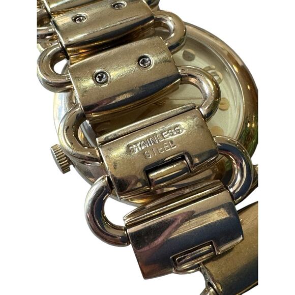 MARC BY MARC JACOBS Stainless Steel Gold Tone Chain Link Bracelet Watch - Picture 8 of 9